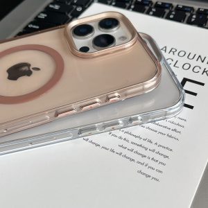 Pristine Transparent Magnetic Case with Alloy Lens Protection Frame for iPhone - Image 5