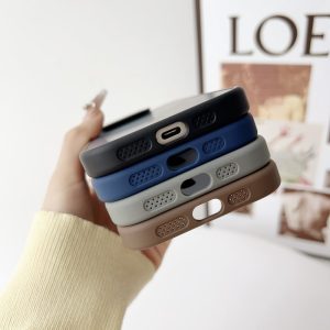 Frosted Matte Magnetic Case with Alloy Lens Holder/Stand for iPhone - Image 6