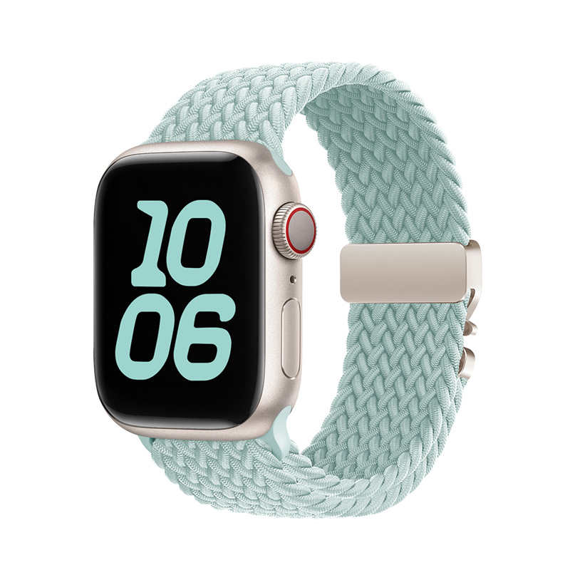 braided-solo-band-gree Festdo Apple Watch Braided Solo Loop Band in Stretchable Yarn