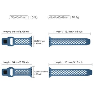 Soft Silicone Breathable Sport Bands for Apple Watch - Image 4