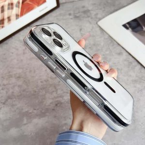 For iPhone Clear Magnetic Case with Lens Screen Protection Full Covered - Image 4