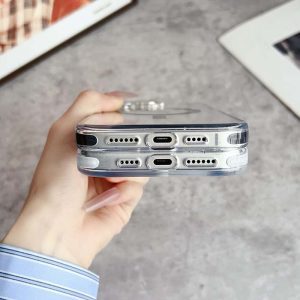 For iPhone Clear Magnetic Case with Lens Screen Protection Full Covered - Image 5