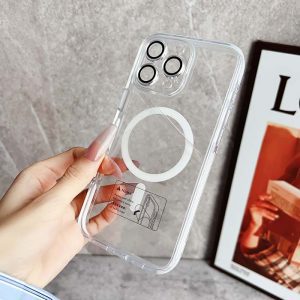 For iPhone Clear Magnetic Case with Lens Screen Protection Full Covered - Image 6