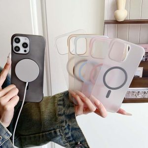 Frosted Frameless Case for iPhone - MagSafe Wireless Charging Compatible - Image 2