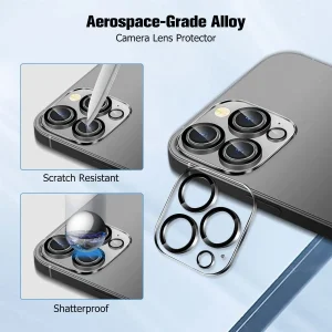 Mobile Phone Tempered Glass Screen Protector Camera Lens Films[2 Pack] - Image 4
