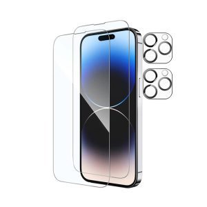 Mobile Phone Tempered Glass Screen Protector Camera Lens Films[2 Pack]
