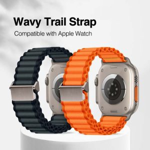 For Apple Watch Wavy Trail Strap Alpine Trail Band