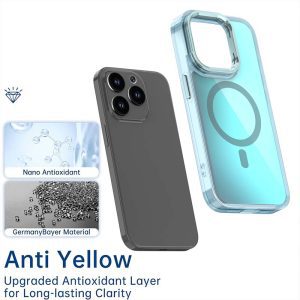 Magnetic iPhone Case Laser Gradient with Camera Stand - Image 2