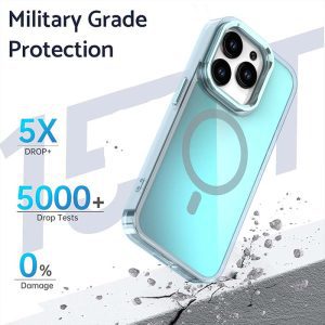 Magnetic iPhone Case Laser Gradient with Camera Stand - Image 5